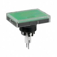 NKK Switches - AT3012F05JF - CAP PUSHBUTTON RECT CLEAR/GREEN