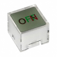 NKK Switches - AT3023J01 - CAP PUSHBUTTON SQ CLEAR/GRN/RED