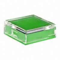 NKK Switches - AT3076JF - CAP PUSHBUTTON SQUARE CLEAR/GRN