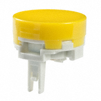 NKK Switches - AT4012EJ - CAP PUSHBUTTON ROUND YELLOW