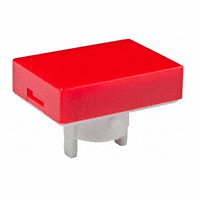NKK Switches - AT4021CB - CAP PUSHBUTTON RECT RED/WHITE