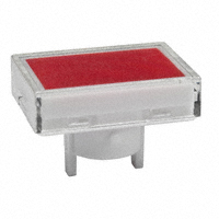 NKK Switches - AT4022JC - CAP PUSHBUTTON RECT CLEAR/RED