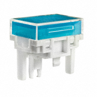 NKK Switches - AT4027JG - CAP PUSHBUTTON RECT CLEAR/BLUE