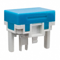 NKK Switches - AT4030G - CAP PUSHBUTTON RECTANGULAR BLUE
