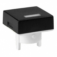 NKK Switches - AT4051AB - CAP PUSHBUTTON SQ BLK/WHT LENS