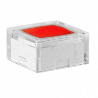 NKK Switches - AT4060JC - CAP TACTILE SQUARE CLEAR/RED