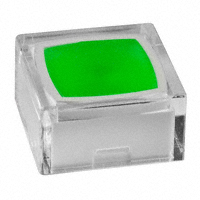 NKK Switches - AT4060JF - CAP TACTILE SQUARE CLEAR/GREEN