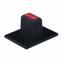 NKK Switches - AT4065C - CAP SLIDE RECT BLK/RED LENS