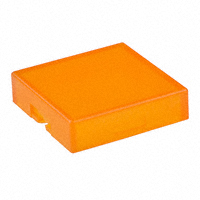 NKK Switches - AT4074D - CAP PUSHBUTTON SQUARE CLR/AMBER