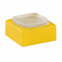 NKK Switches - AT4076BE - CAP TACTILE SQUARE WHITE/YELLOW