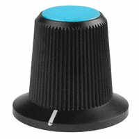NKK Switches - AT4104G - SW CAP LARGE ROTARY KNOB BLUE