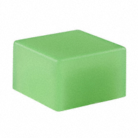 NKK Switches - AT4135F - CAP TACTILE SQUARE FROSTED GREEN