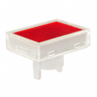 NKK Switches - AT4159JC - CAP PUSHBUTTON RECT CLEAR/RED