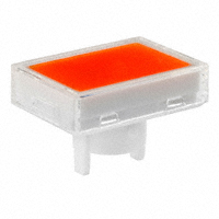 NKK Switches - AT4159JD - CAP PUSHBUTTON RECT CLEAR/AMBER