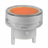 NKK Switches - AT4160JD - CAP PUSHBUTTON ROUND CLR/AMBER