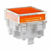 NKK Switches - AT4162JD - CAP PUSHBUTTON SQUARE CLR/AMBER