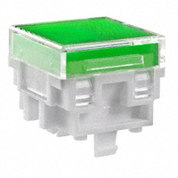 NKK Switches - AT4162JF - CAP PUSHBUTTON SQUARE CLEAR/GRN