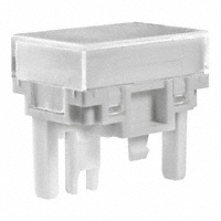 NKK Switches - AT4163JB - CAP PUSHBUTTON RECT CLEAR/WHITE