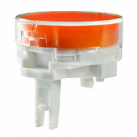 NKK Switches - AT4164JD - CAP PUSHBUTTON ROUND CLR/AMBER