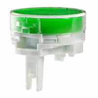 NKK Switches - AT4164JF - CAP PUSHBUTTON ROUND CLEAR/GREEN