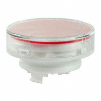 NKK Switches - AT4165JC - CAP PUSHBUTTON ROUND CLEAR/RED