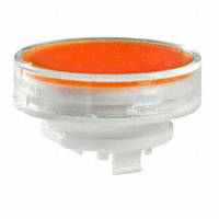 NKK Switches - AT4165JD - CAP PUSHBUTTON ROUND CLR/AMBER
