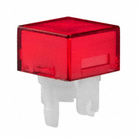 NKK Switches - AT4166CB - CAP PUSHBUTTON SQUARE RED/WHITE