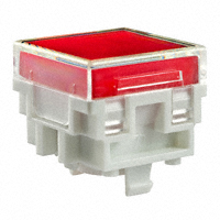 NKK Switches - AT4176JC - CAP PUSHBUTTON SQUARE CLEAR/RED