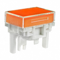 NKK Switches - AT4177JD - CAP PUSHBUTTON RECT CLEAR/AMBER
