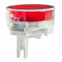 NKK Switches - AT4178JC - CAP PUSHBUTTON ROUND CLEAR/RED