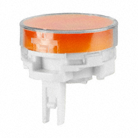 NKK Switches - AT4178JD - CAP PUSHBUTTON ROUND CLR/AMBER