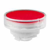 NKK Switches - AT4179JC - CAP PUSHBUTTON ROUND CLEAR/RED