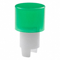 NKK Switches - AT418F - CAP PUSHBUTTON ROUND GREEN