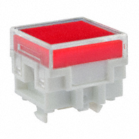 NKK Switches - AT477JC - CAP PUSHBUTTON SQUARE CLEAR/RED