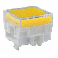 NKK Switches - AT477JE - CAP PUSHBUTTON SQUARE CLEAR/YEL