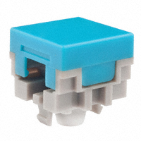 NKK Switches - AT484G - CAP PUSHBUTTON SQUARE BLUE