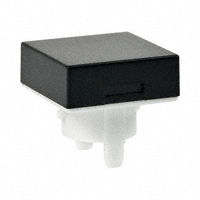 NKK Switches - AT485A - CAP PUSHBUTTON SQUARE BLACK
