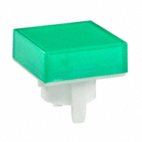 NKK Switches - AT485FB - CAP PUSHBUTTON SQUARE GRN/WHITE
