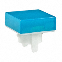 NKK Switches - AT485GB - CAP PUSHBUTTON SQUARE BLUE/WHITE
