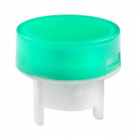 NKK Switches - AT486FF - CAP PUSHBUTTON ROUND GREEN