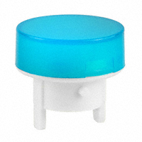 NKK Switches - AT486GB - CAP PUSHBUTTON ROUND BLUE/WHITE
