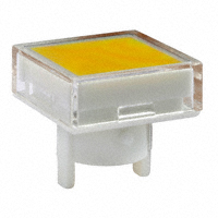 NKK Switches - AT487JE - CAP PUSHBUTTON SQUARE CLEAR/YEL