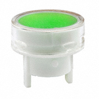 NKK Switches - AT490JF - CAP PUSHBUTTON ROUND CLEAR/GREEN