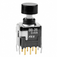 NKK Switches - BB26AB-HA - SWITCH PUSH DPDT 0.4VA 28V