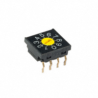 NKK Switches - FR01FC10P-W-S - SW ROTARY DIP BCD COMP 100MA 5V