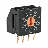 NKK Switches - FR01FR10H-06XL-S - SWITCH ROTARY DIP BCD 100MA 5V