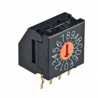 NKK Switches - FR01FR16H-06XL - SWITCH ROTARY DIP HEX 100MA 5V