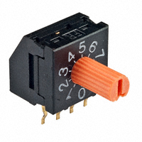 NKK Switches - FR01KR10H-06XL - SWITCH ROTARY DIP BCD 100MA 5V