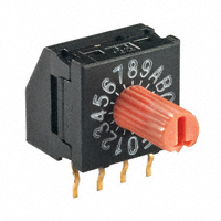 NKK Switches - FR01KR16H-06XL - SWITCH ROTARY DIP HEX 100MA 5V