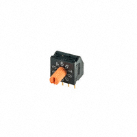 NKK Switches - FR01KR16H-06XL-S - SWITCH ROTARY DIP HEX 100MA 5V